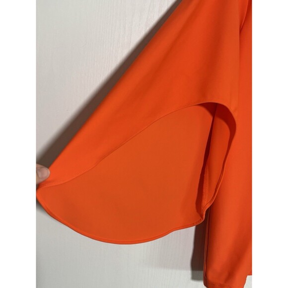 Jude Connally Top Women's XL Orange Daniella Pullover Stretch Flutter Sleeve - Picture 2 of 10